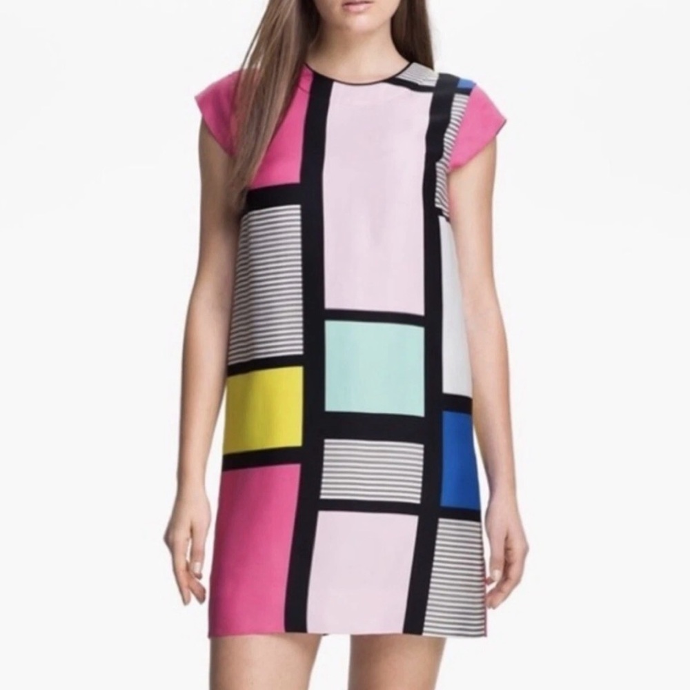 Kate Spade Claudette Color Block Shift Dress 12